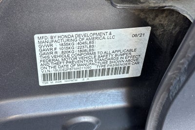 2021 Acura ILX w/Premium/A-SPEC Package