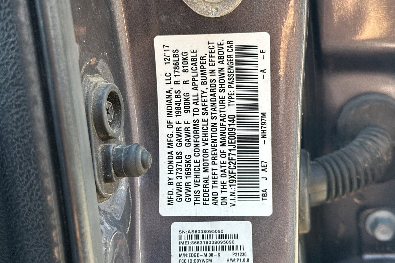 2018 Honda Civic Sedan EX
