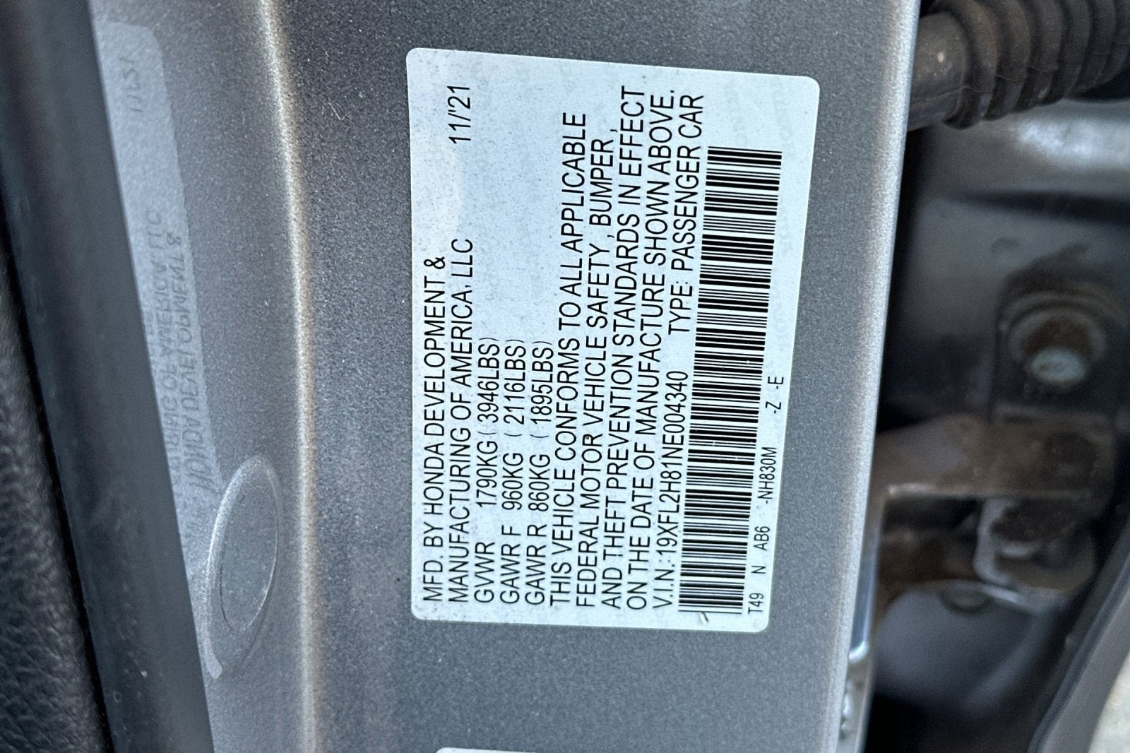 2022 Honda Civic Hatchback Sport