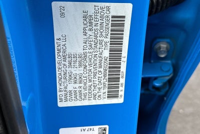 2022 Honda Civic Hatchback Sport