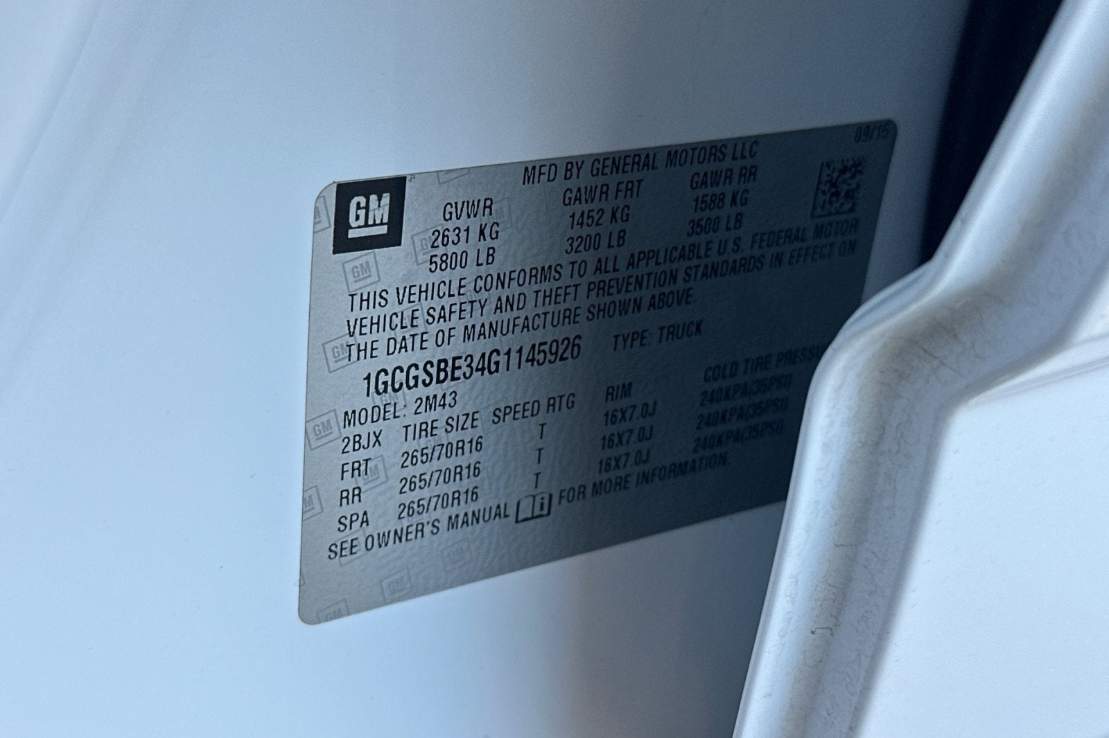 2016 Chevrolet Colorado 2WD WT