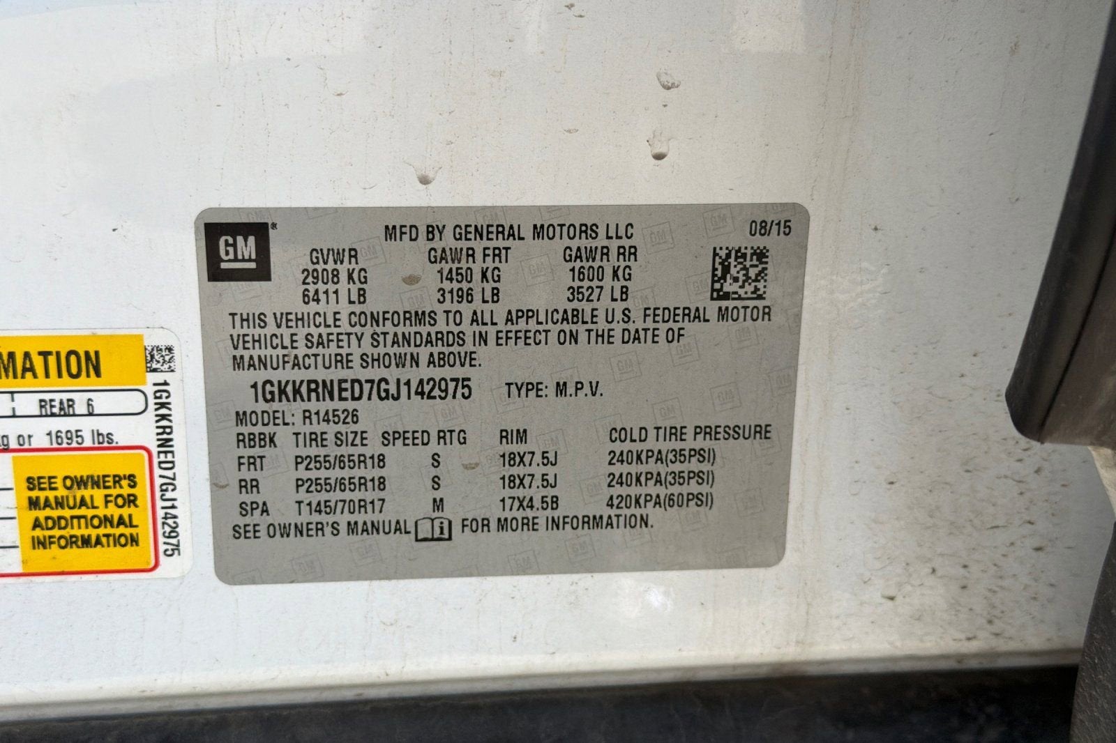 2016 GMC Acadia SLE