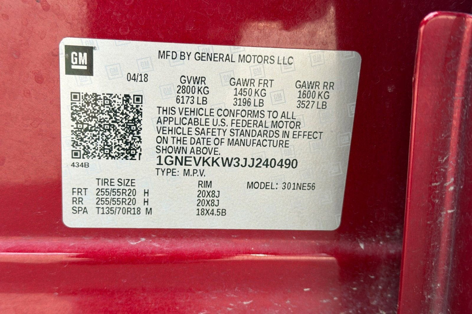 2018 Chevrolet Traverse High Country