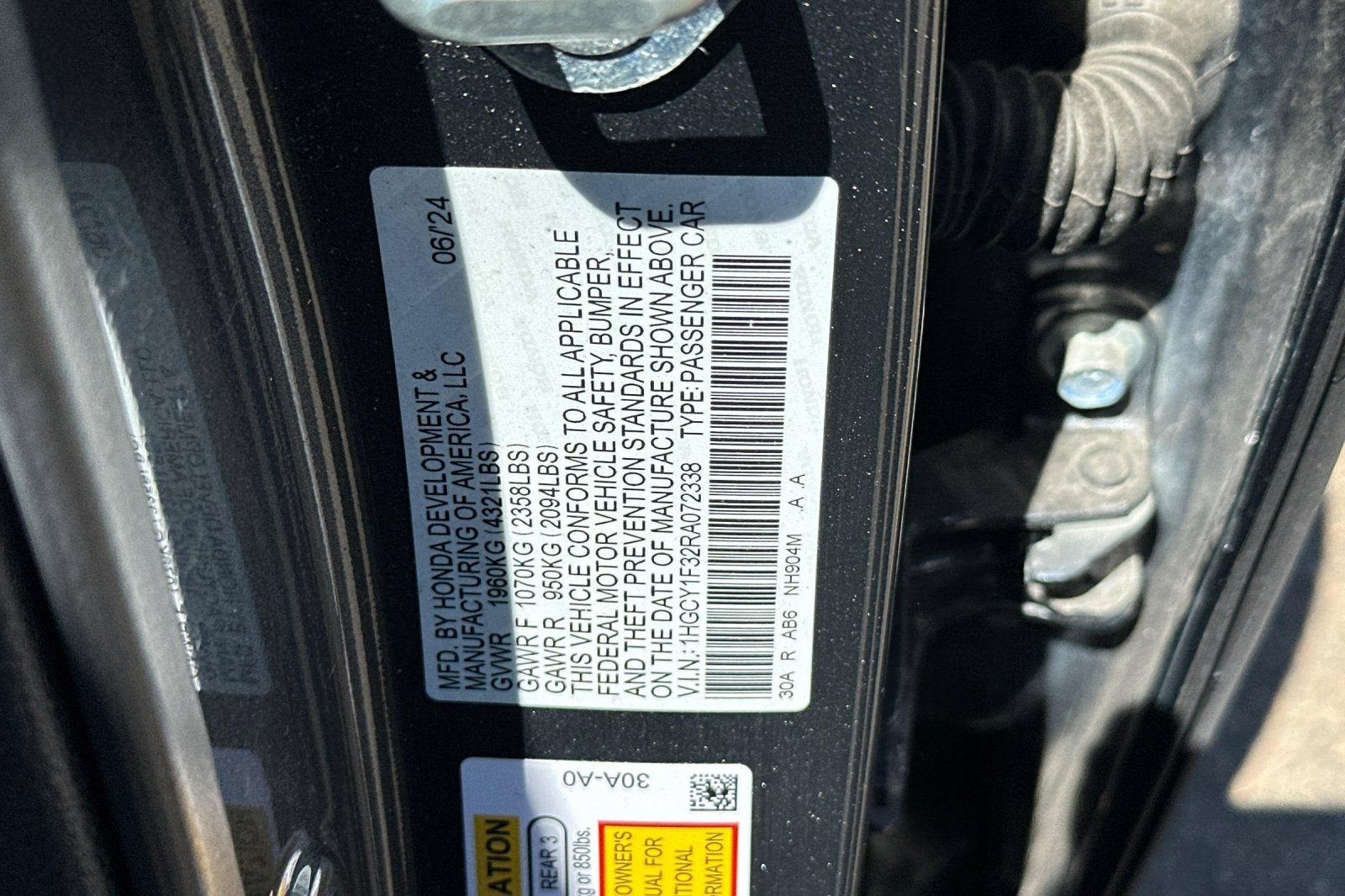 2024 Honda Accord Sedan EX