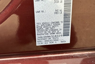 2024 Nissan Altima 2.5 SV