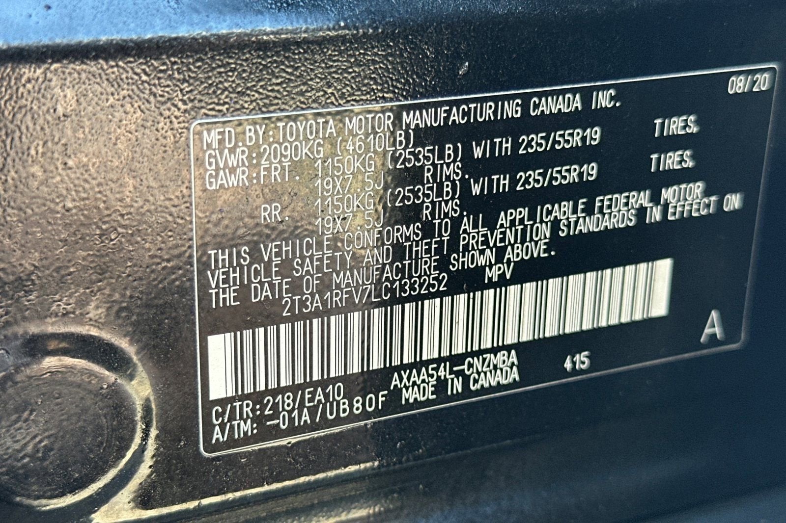 2020 Toyota RAV4 XLE Premium