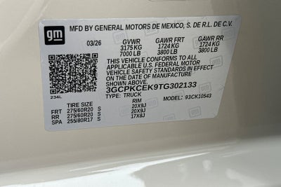 2026 Chevrolet Silverado 1500 Custom Trail Boss