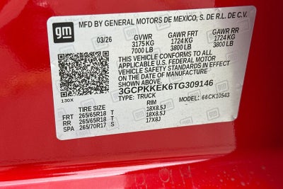 2026 Chevrolet Silverado 1500 LT (2FL)