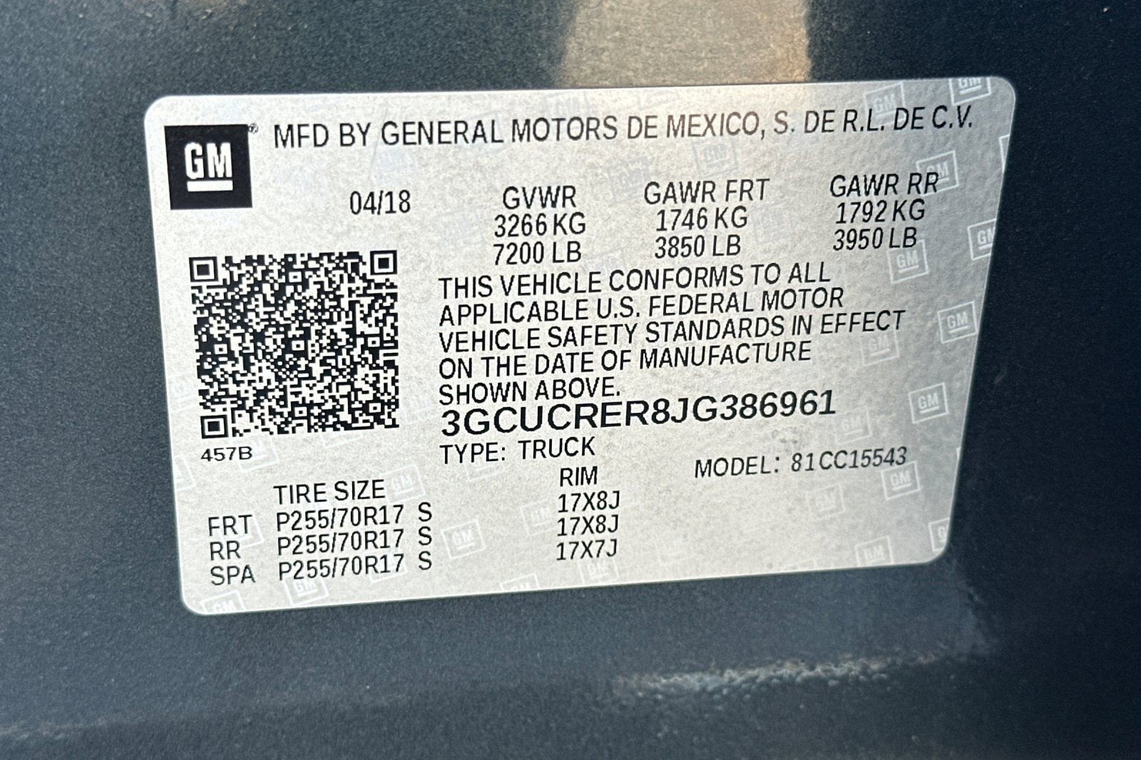 2018 Chevrolet Silverado 1500 LT