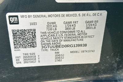 2024 GMC Sierra 1500 SLE