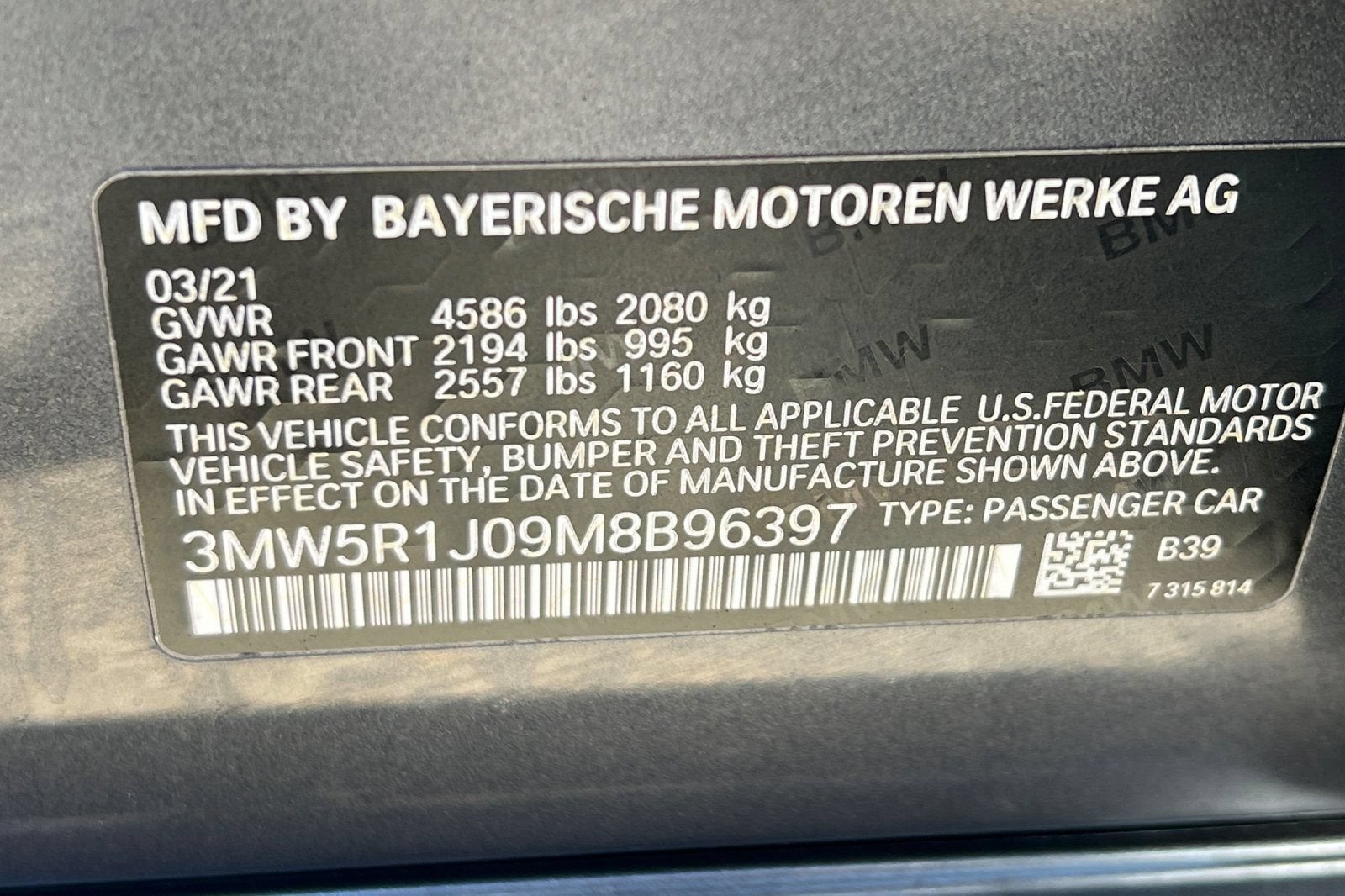 2021 BMW 3 Series 330i