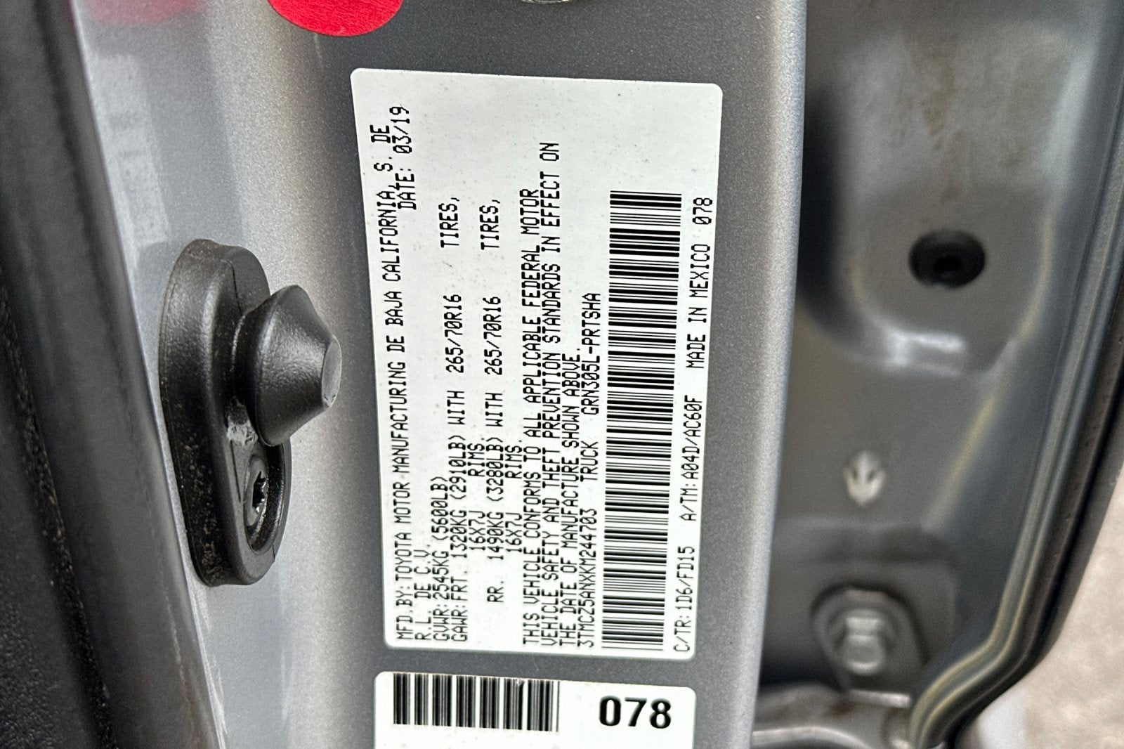 2019 Toyota Tacoma 4WD SR