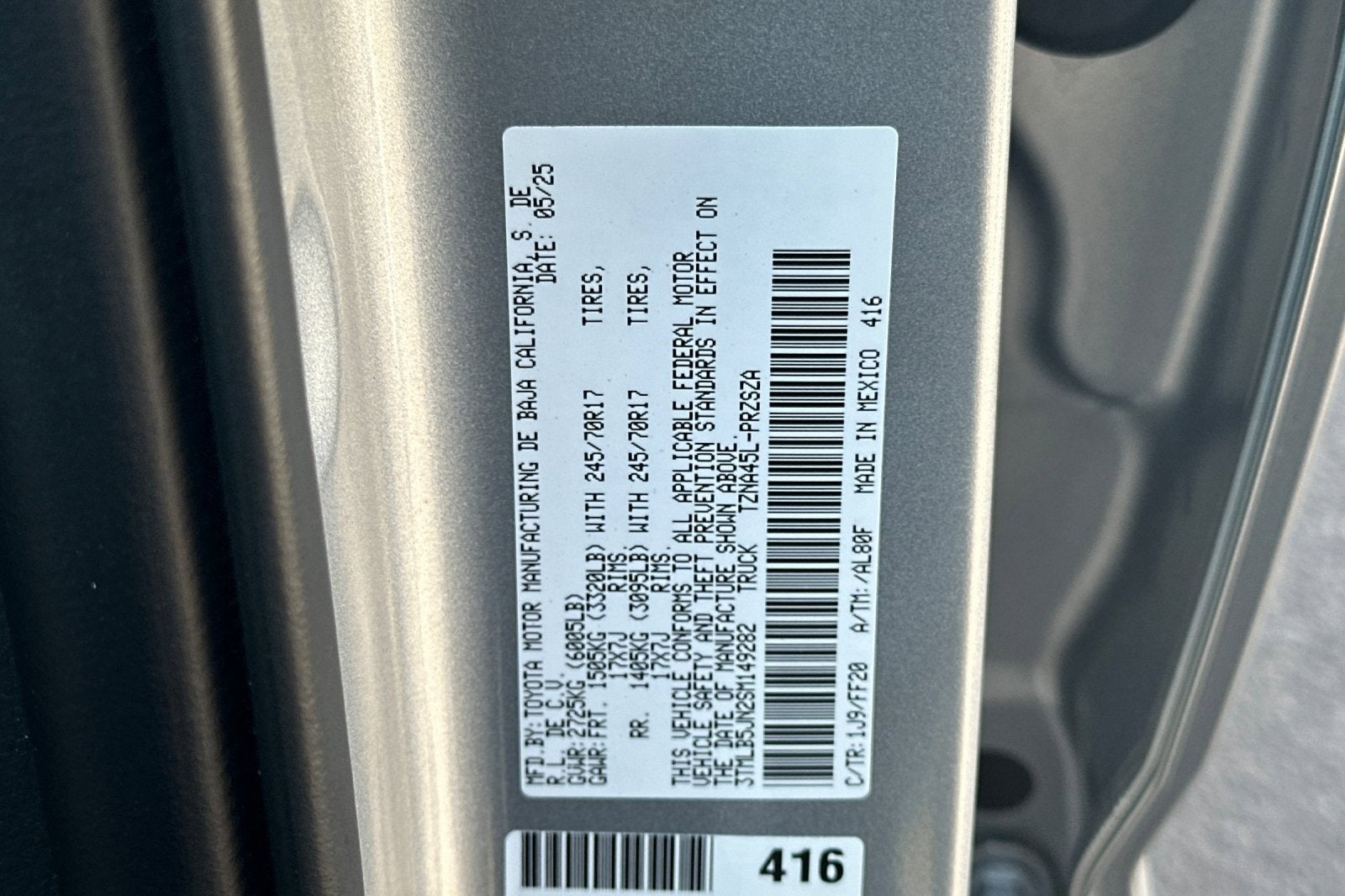 2025 Toyota Tacoma 4WD SR