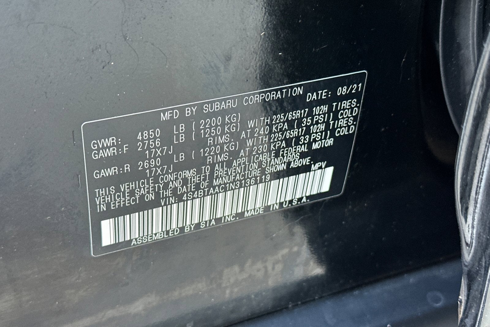 2022 Subaru Outback CVT