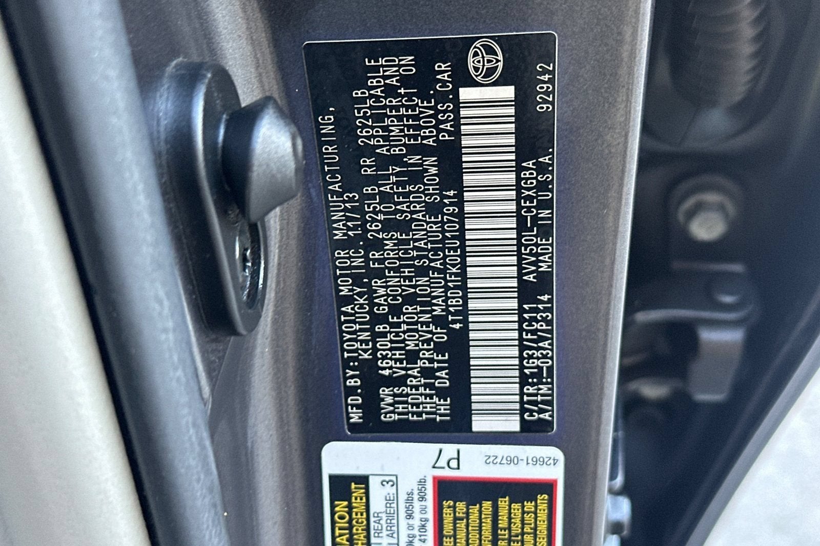 2014 Toyota Camry Hybrid LE