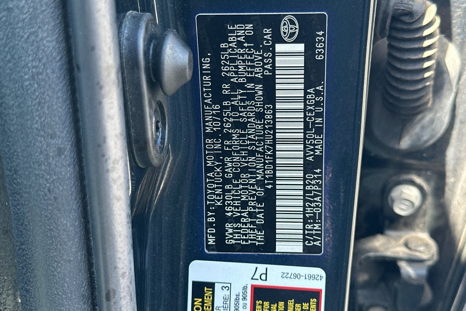 2017 Toyota Camry Hybrid LE