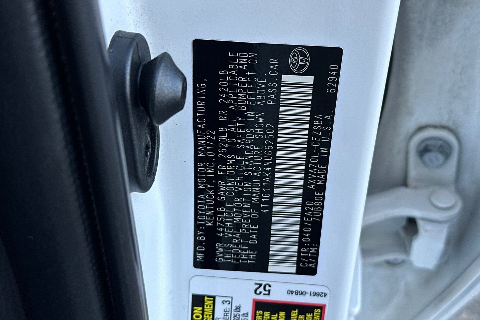 2022 Toyota Camry SE