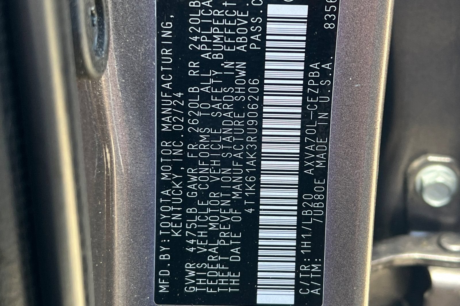 2024 Toyota Camry XSE