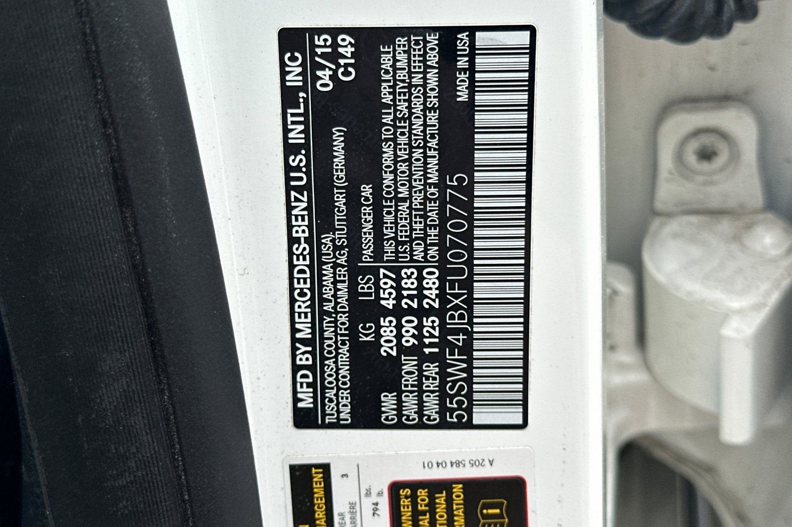 2015 Mercedes-Benz C-Class C 300