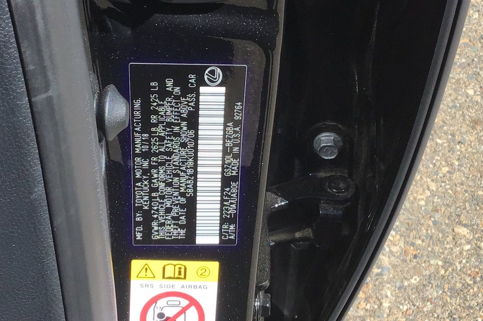 2019 Lexus ES ES 350