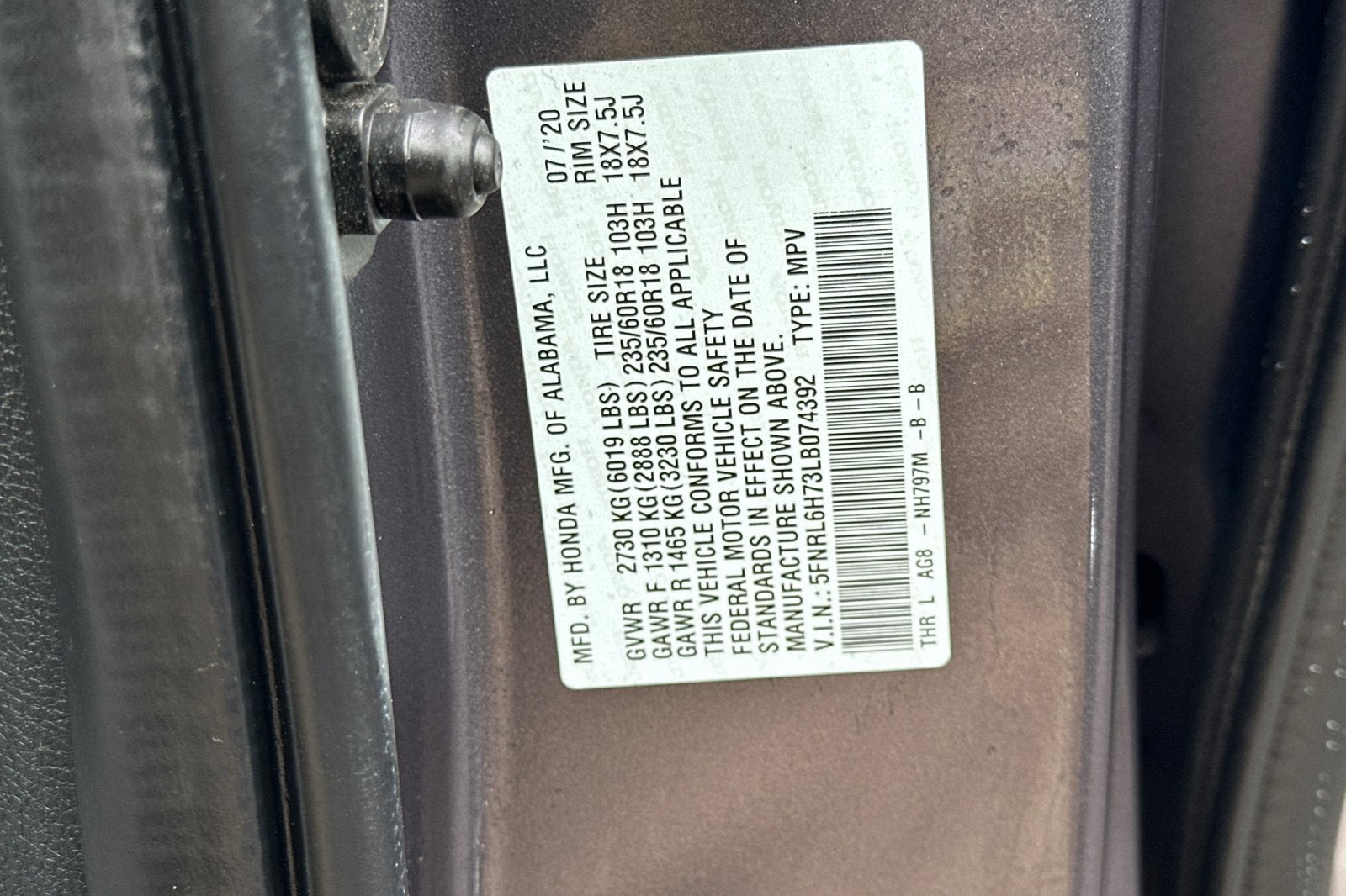 2020 Honda Odyssey EX-L