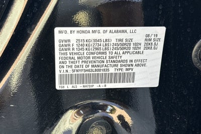 2020 Honda Pilot Touring 7-Passenger