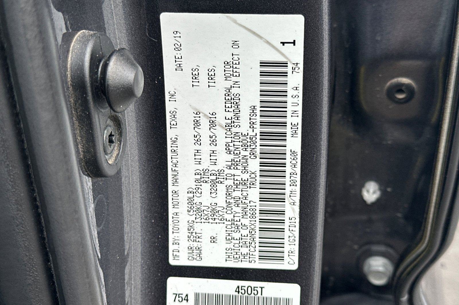 2019 Toyota Tacoma 4WD SR