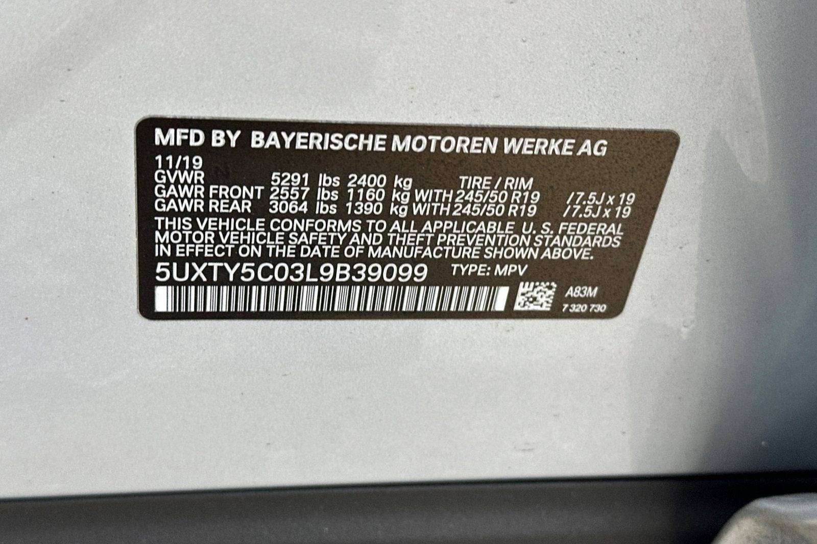 2020 BMW X3 xDrive30i