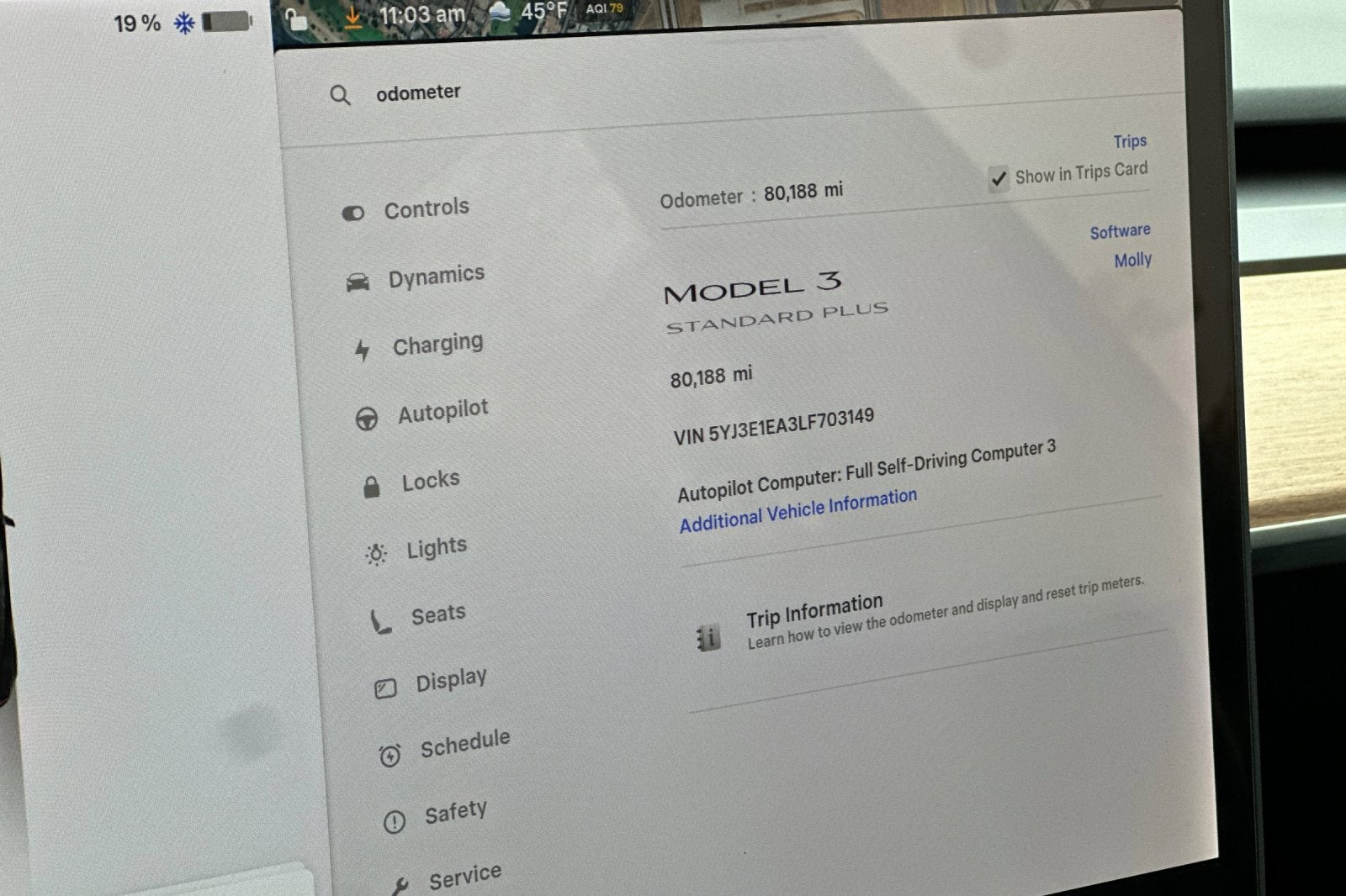 2020 Tesla Model 3 Standard Range Plus
