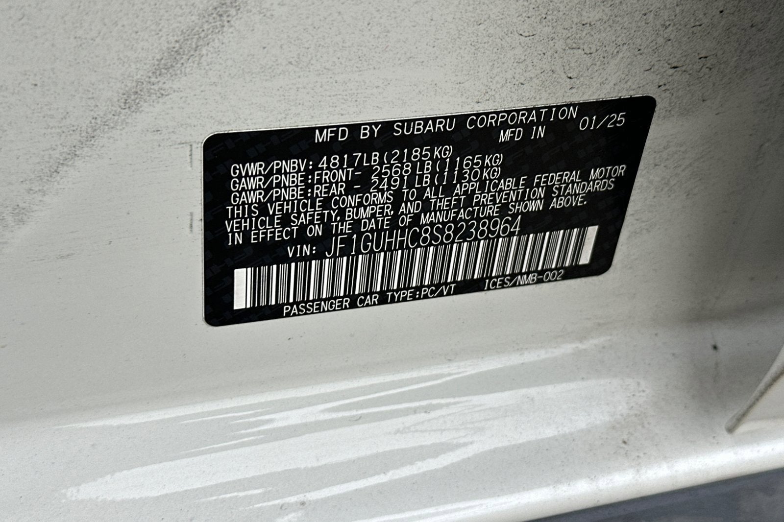 2025 Subaru Impreza RS