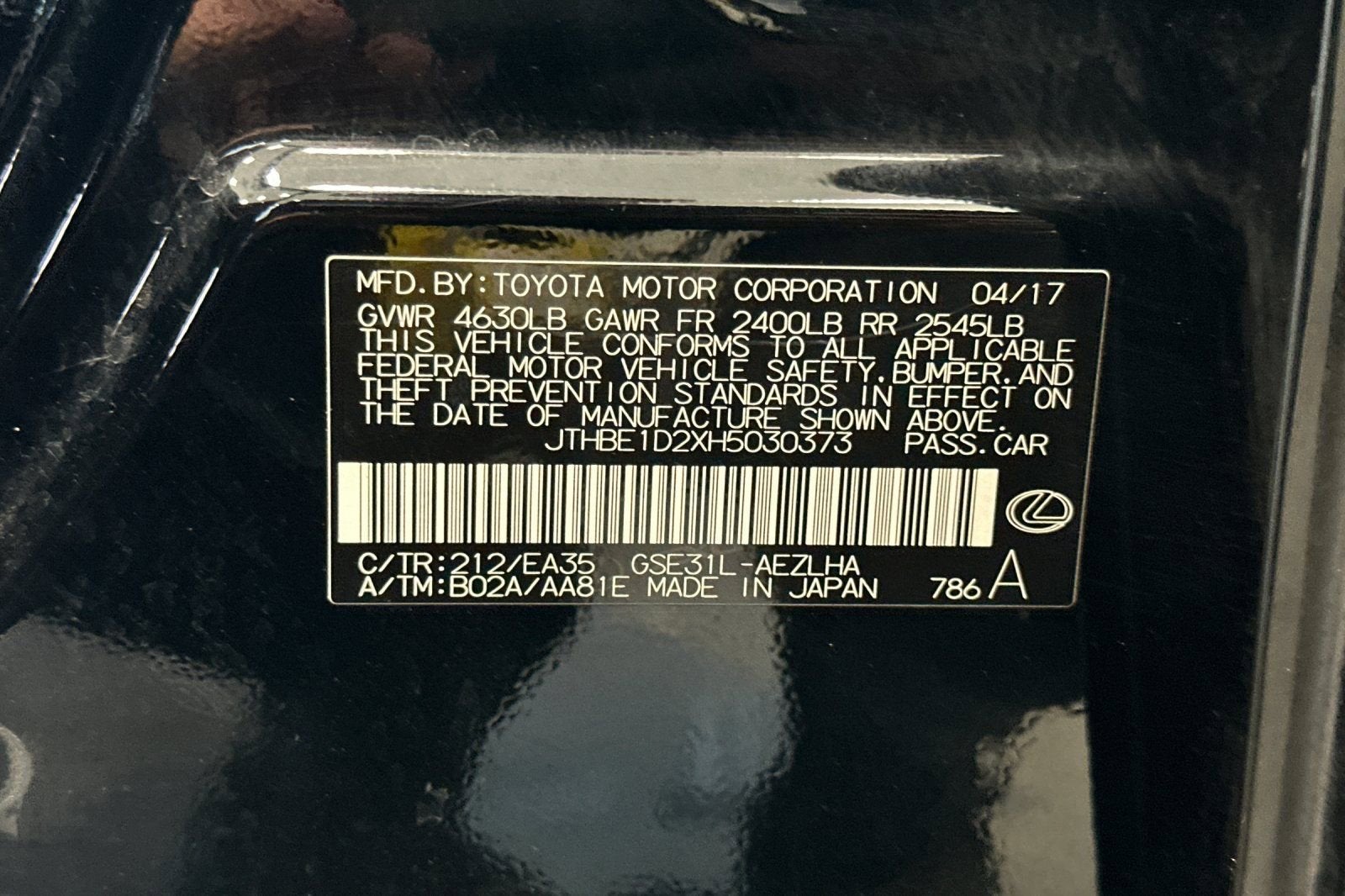 2017 Lexus IS IS 350