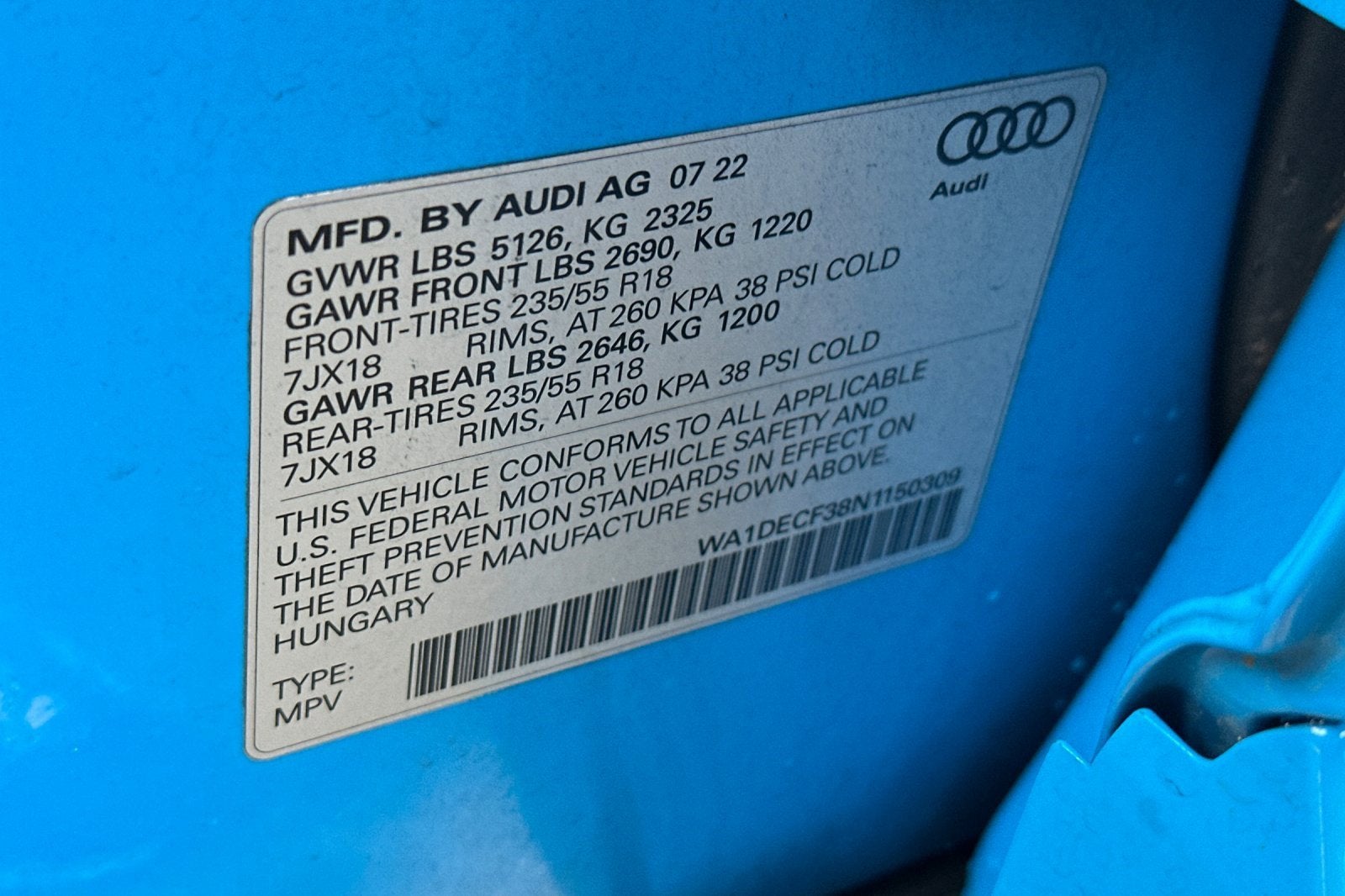 2022 Audi Q3 S line Premium